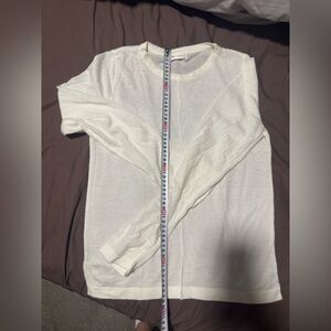 Cozy White Long Sleeve thin  Sweater